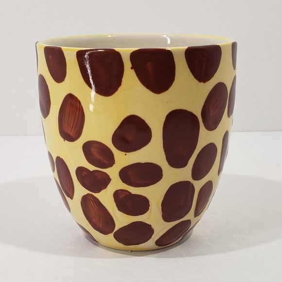 Pier 1 Giraffe Mug Hand Painted Surprise Baby Giraffe Inside, Set of 2 Cups - Picture 3 of 10